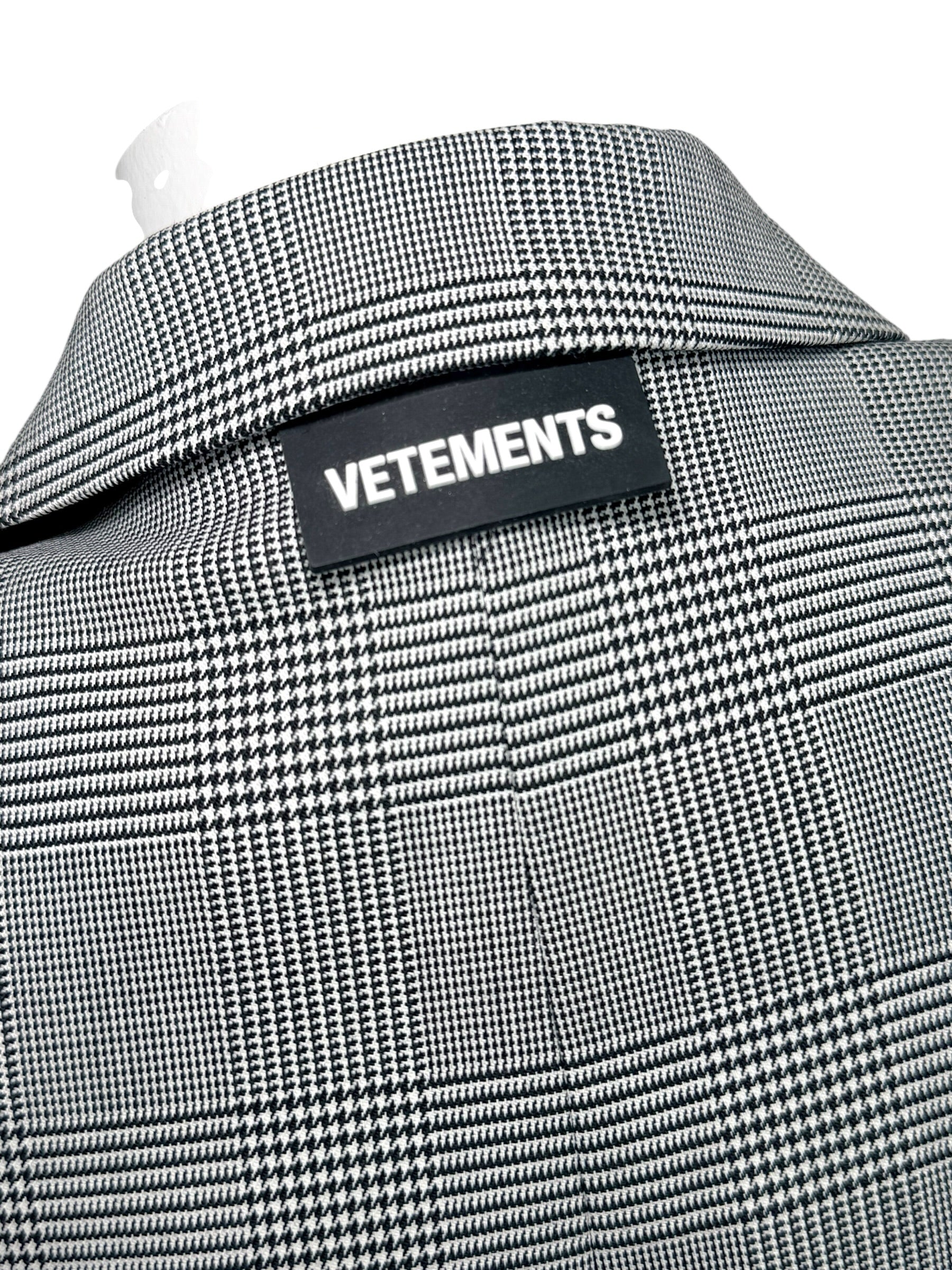 Vetements Cropped Plaid Blazer Garderobe Jacket S