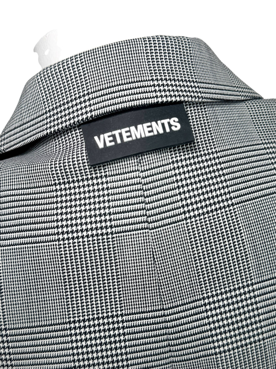 Vetements Cropped Plaid Blazer Garderobe Jacket S
