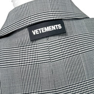 Vetements Cropped Plaid Blazer Garderobe Jacket S