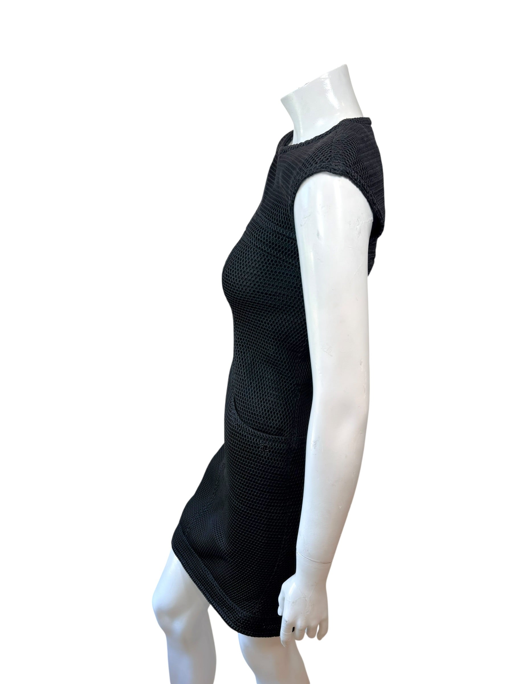 Chanel SS2013 Runway Mesh Knit Dress FR36
