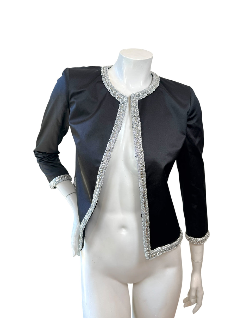 Chanel Runway Jacket Spring 2020 Look 65 Silk Size 34