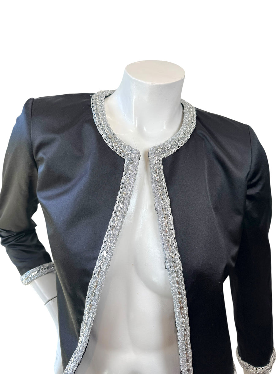 Chanel Runway Jacket Spring 2020 Look 65 Silk Size 34