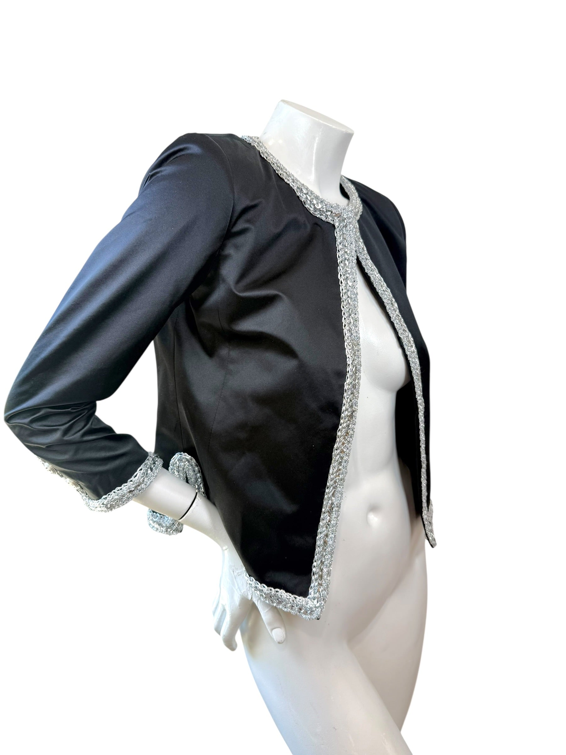 Chanel Runway Jacket Spring 2020 Look 65 Silk Size 34