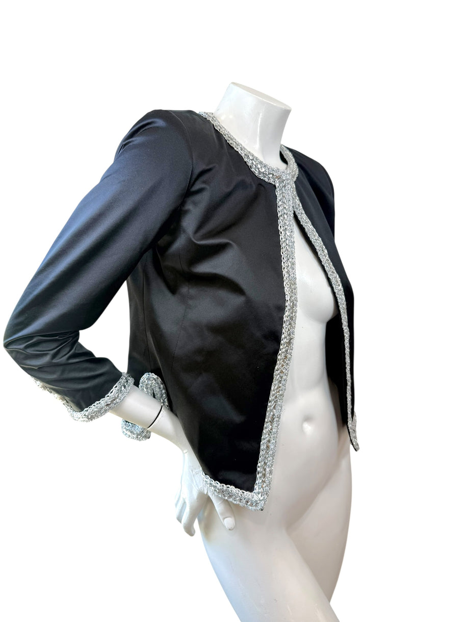 Chanel Runway Jacket Spring 2020 Look 65 Silk Size 34