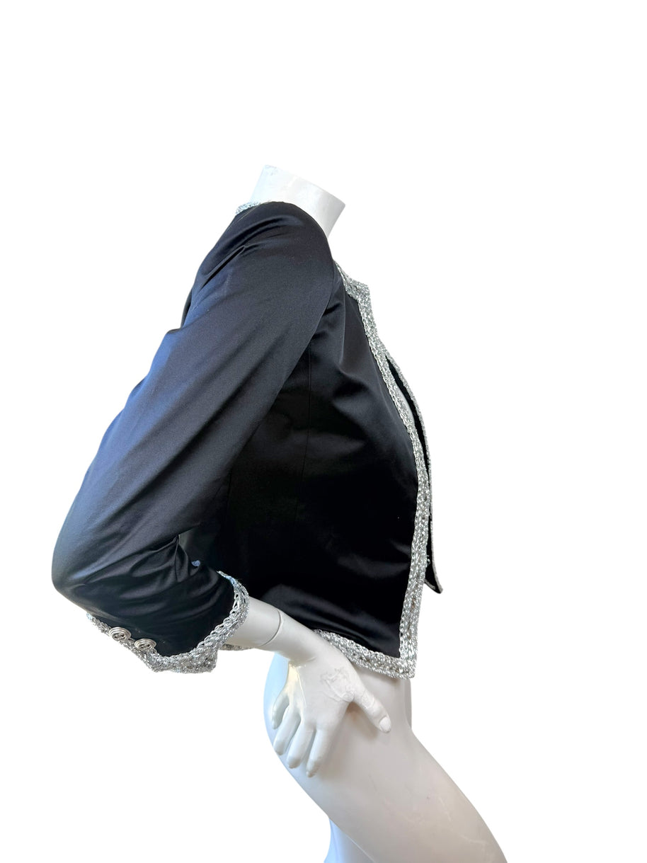 Chanel Runway Jacket Spring 2020 Look 65 Silk Size 34