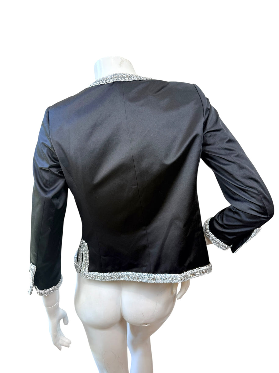 Chanel Runway Jacket Spring 2020 Look 65 Silk Size 34