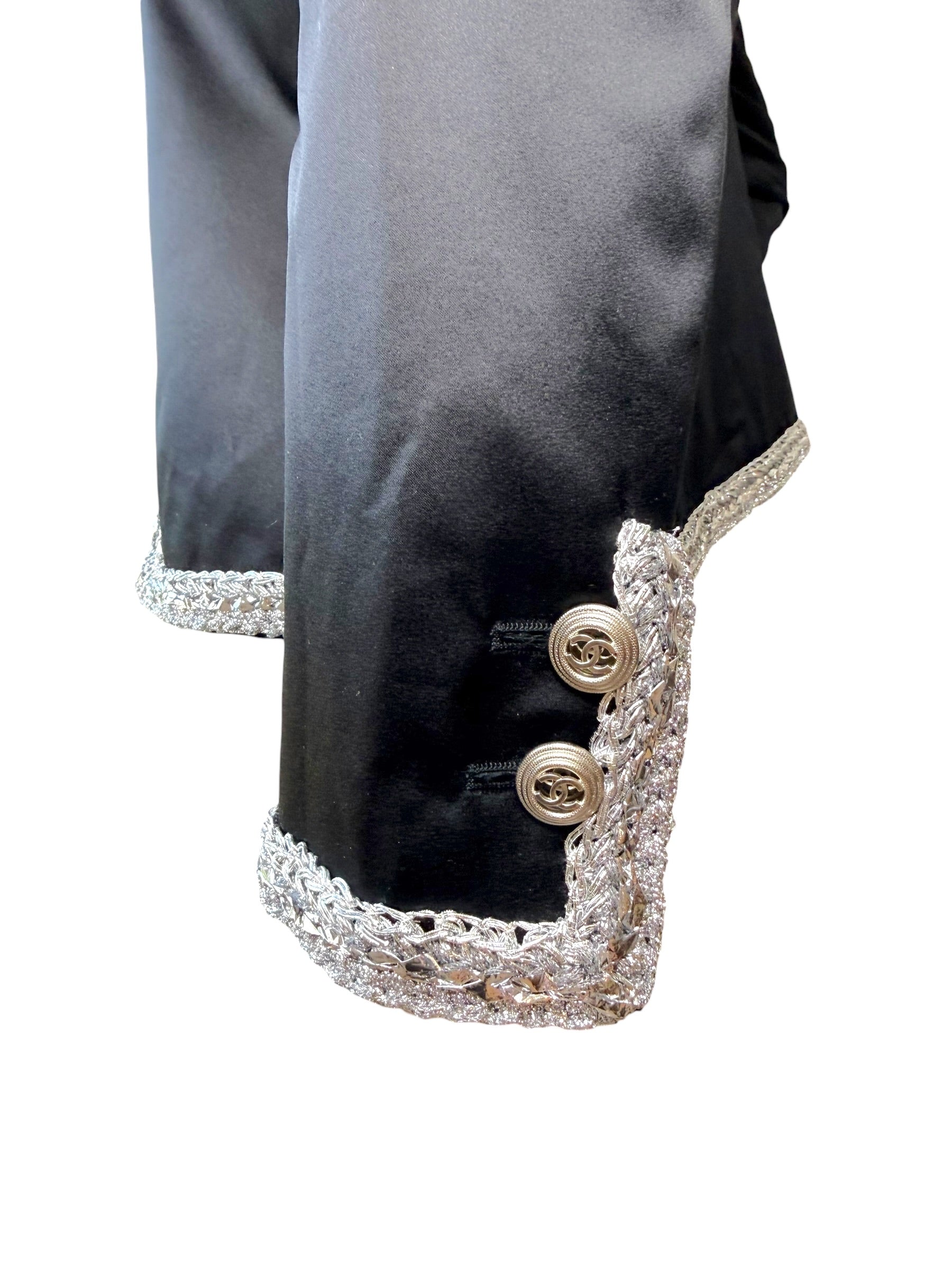 Chanel Runway Jacket Spring 2020 Look 65 Silk Size 34