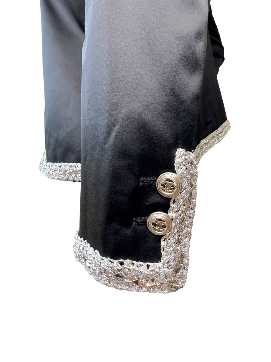 Chanel Runway Jacket Spring 2020 Look 65 Silk Size 34