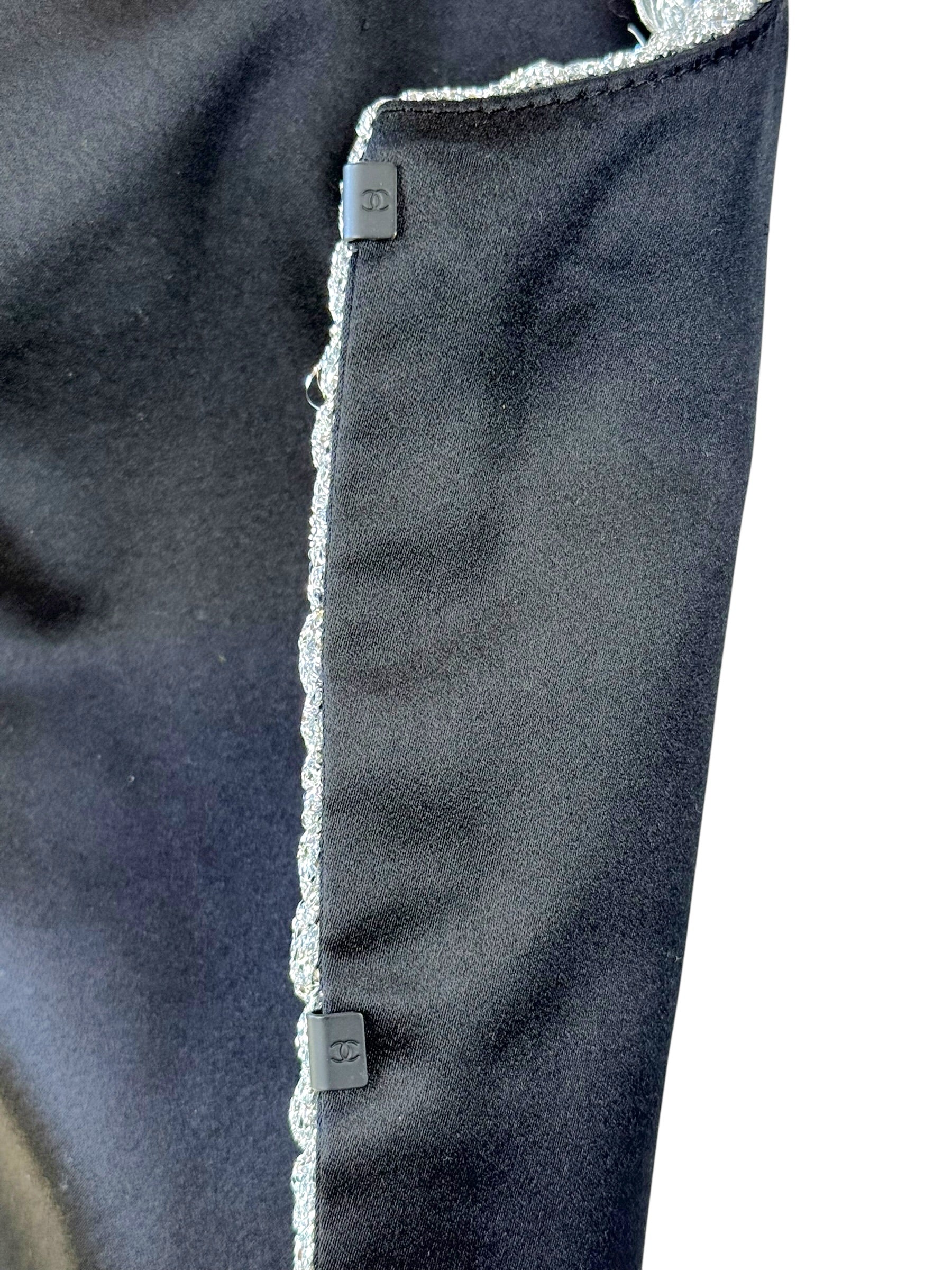 Chanel Runway Jacket Spring 2020 Look 65 Silk Size 34