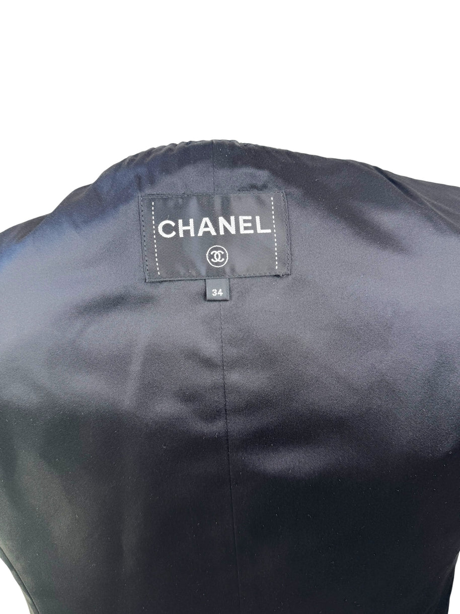 Chanel Runway Jacket Spring 2020 Look 65 Silk Size 34