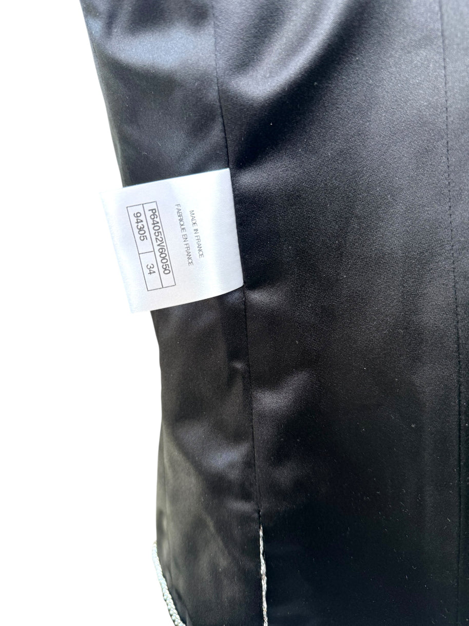 Chanel Runway Jacket Spring 2020 Look 65 Silk Size 34