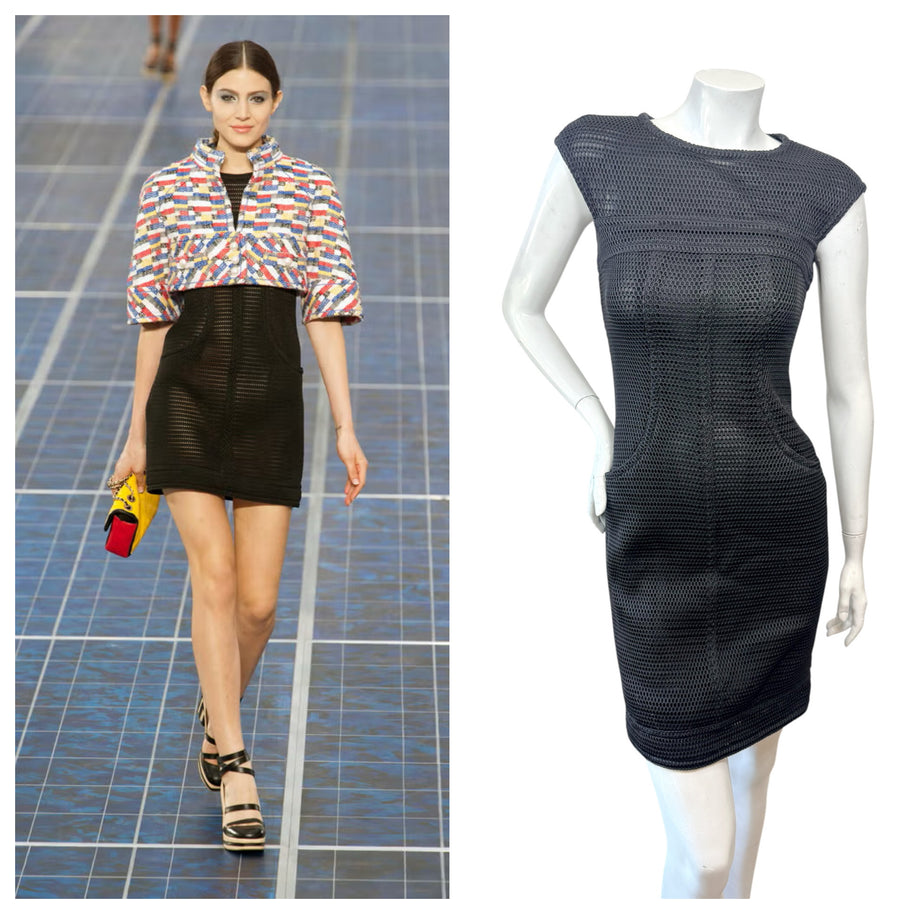 Chanel SS2013 Runway Mesh Knit Dress FR36