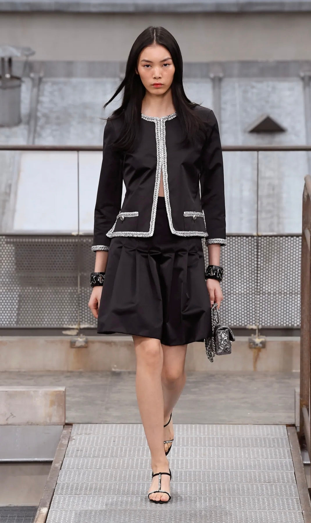 Chanel Runway Jacket Spring 2020 Look 65 Silk Size 34