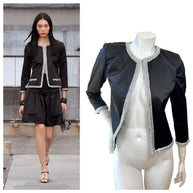 Chanel Runway Jacket Spring 2020 Look 65 Silk Size 34
