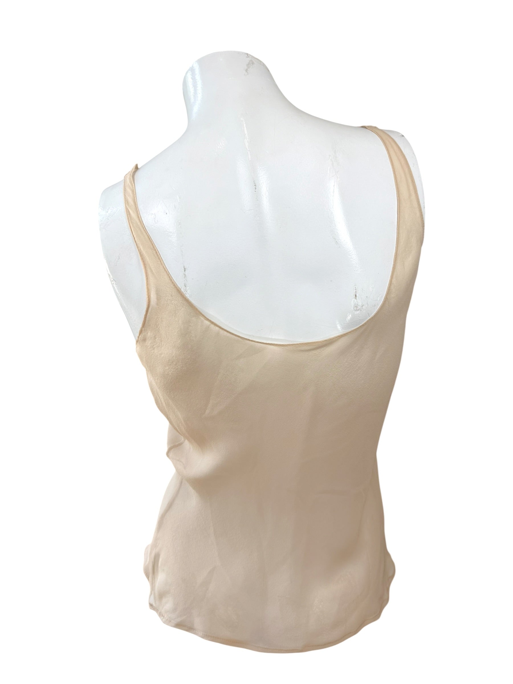 Chanel Black Lace Blouse & Silk Camisole Set FR34