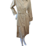 Vintage Saint Laurent Rive Gauche Beige Belted Trench Coat
