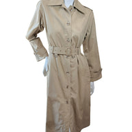 Vintage Saint Laurent Rive Gauche Beige Belted Trench Coat
