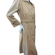 Vintage Saint Laurent Rive Gauche Beige Belted Trench Coat