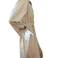 Vintage Saint Laurent Rive Gauche Beige Belted Trench Coat