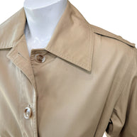 Vintage Saint Laurent Rive Gauche Beige Belted Trench Coat