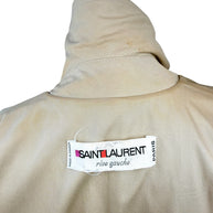 Vintage Saint Laurent Rive Gauche Beige Belted Trench Coat