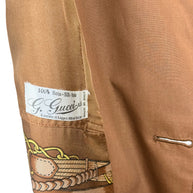 Vintage Gucci Camel Belted Trench Coat Silk Lined US 6