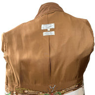Vintage Gucci Camel Belted Trench Coat Silk Lined US 6