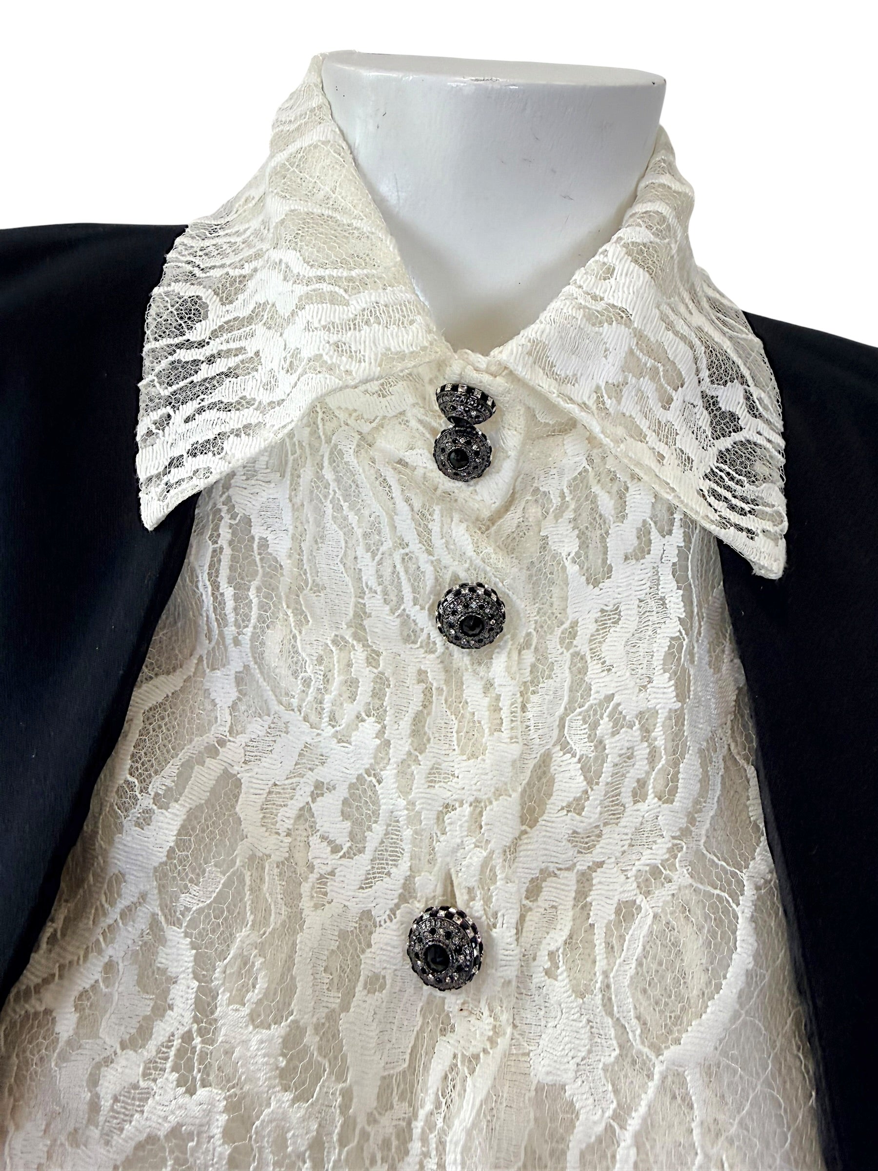 Chanel Pre-Fall 2016 Lace Bodice Pleated Dress & Cropped Jacket Set FR36