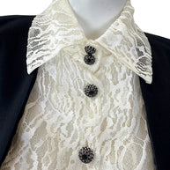 Chanel Pre-Fall 2016 Lace Bodice Pleated Dress & Cropped Jacket Set FR36