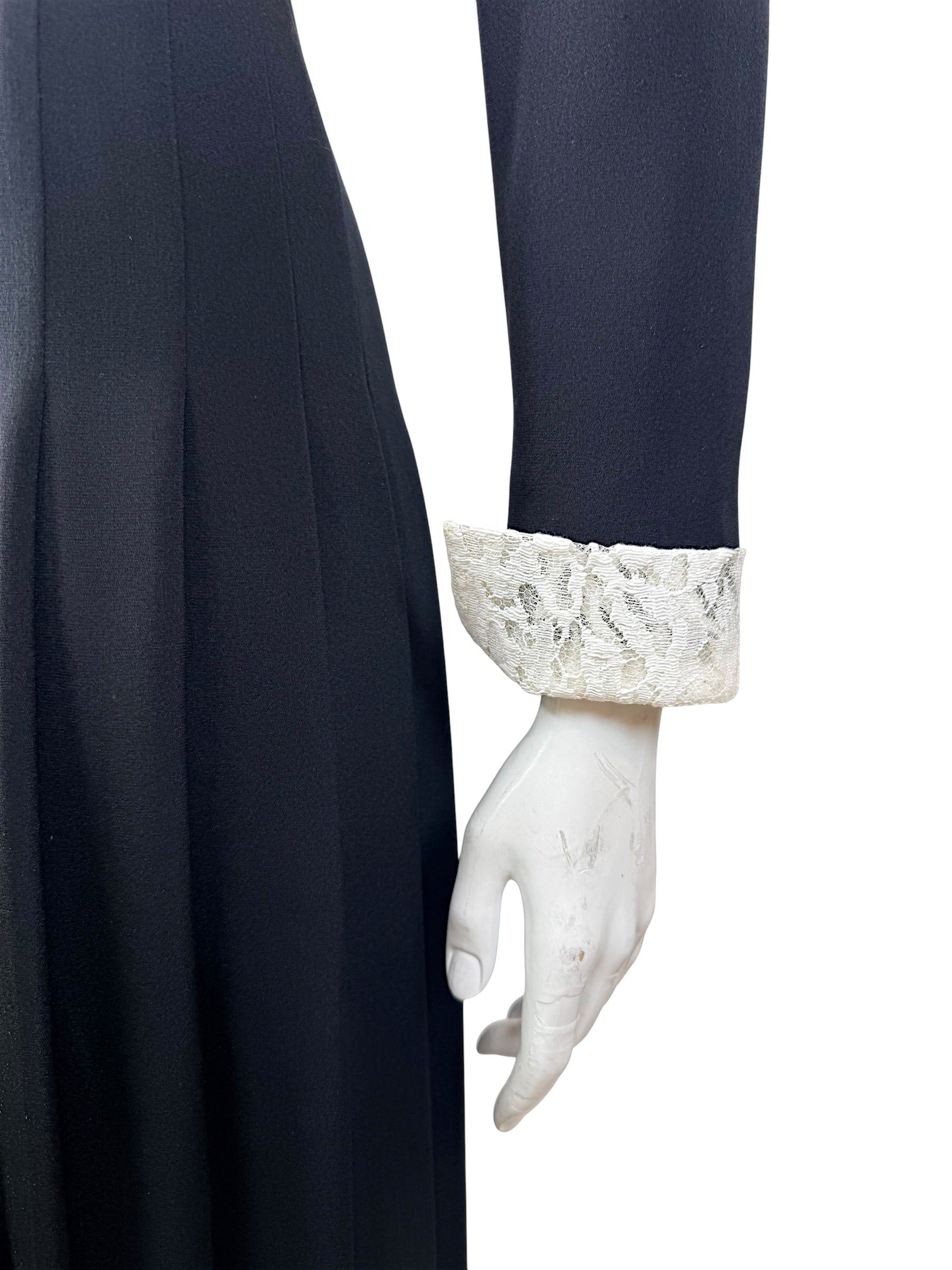 Chanel Pre-Fall 2016 Lace Bodice Pleated Dress & Cropped Jacket Set FR36