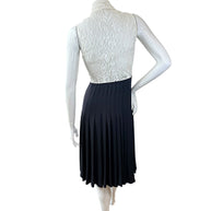 Chanel Pre-Fall 2016 Lace Bodice Pleated Dress & Cropped Jacket Set FR36