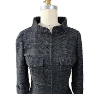 Chanel Runway Tweed Dress 2016K Look 80 Black Silver FR34 NWT