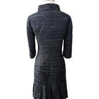 Chanel Runway Tweed Dress 2016K Look 80 Black Silver FR34 NWT