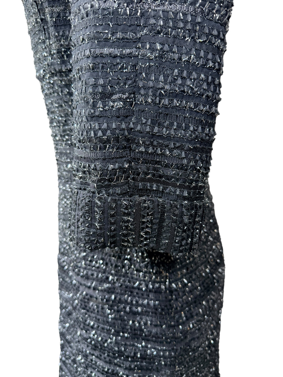 Chanel Runway Tweed Dress 2016K Look 80 Black Silver FR34 NWT