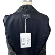 Chanel Runway Tweed Dress 2016K Look 80 Black Silver FR34 NWT