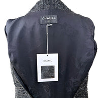 Chanel Runway Tweed Dress 2016K Look 80 Black Silver FR34 NWT