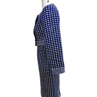 Chanel 2017 17P Tweed Jacket Dress Suit Set Navy FR34