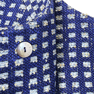 Chanel 2017 17P Tweed Jacket Dress Suit Set Navy FR34