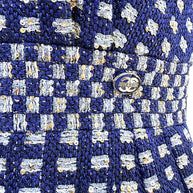 Chanel 2017 17P Tweed Jacket Dress Suit Set Navy FR34