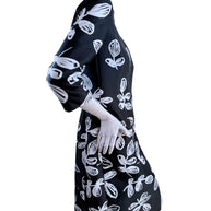 Oscar de la Renta Spring 2018 Leaf Print Coat Dress Silk Lined