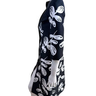 Oscar de la Renta Spring 2018 Leaf Print Coat Dress Silk Lined