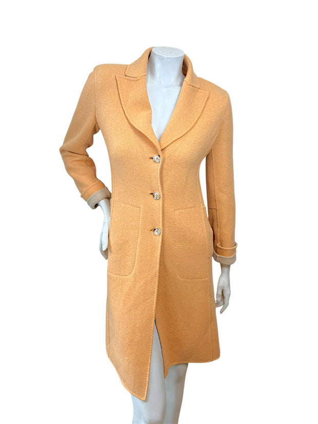 Loro Piana Cashmere Coat Giorgio’s Palm Beach Peach IT 40