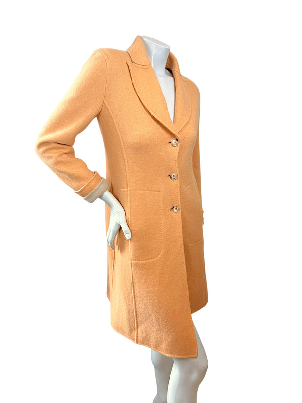 Loro Piana Cashmere Coat Giorgio’s Palm Beach Peach IT 40