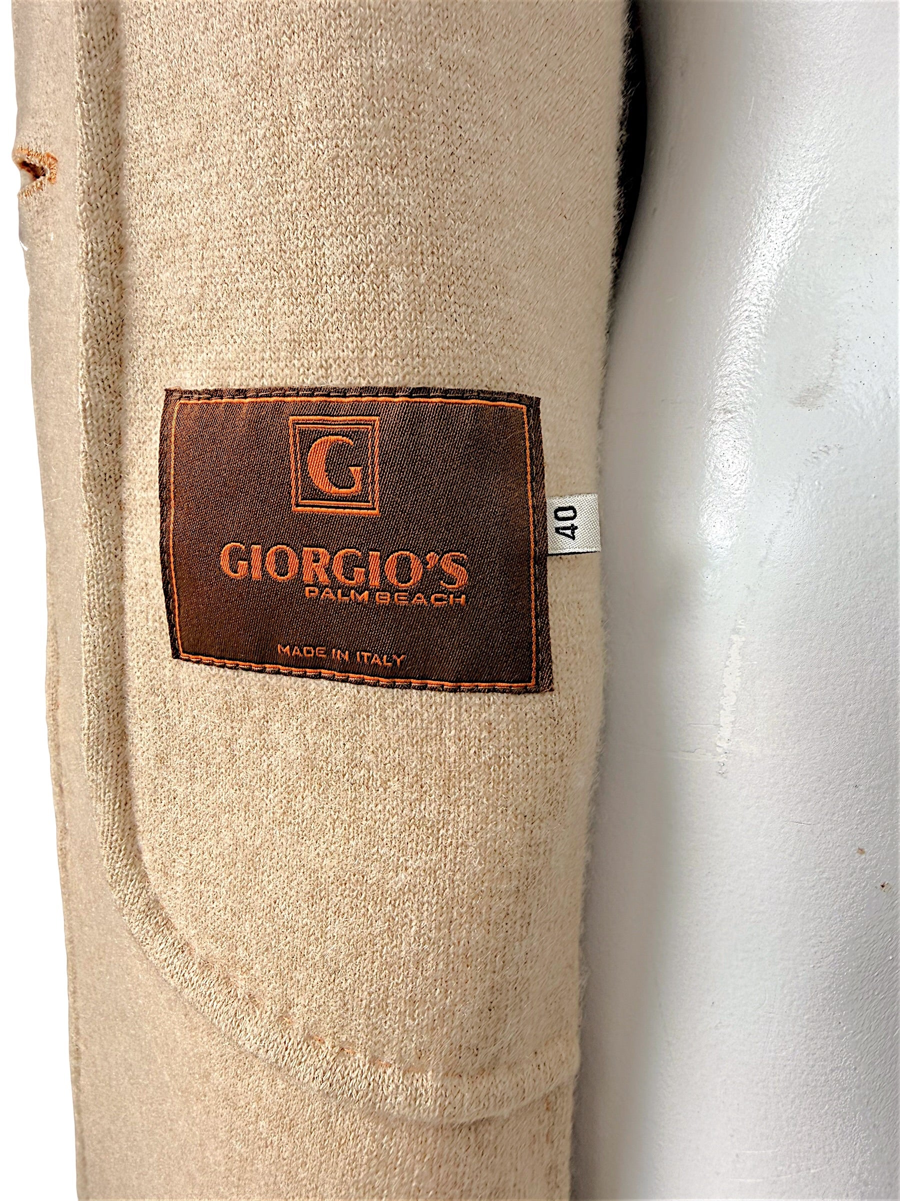 Loro Piana Cashmere Coat Giorgio’s Palm Beach Peach IT 40