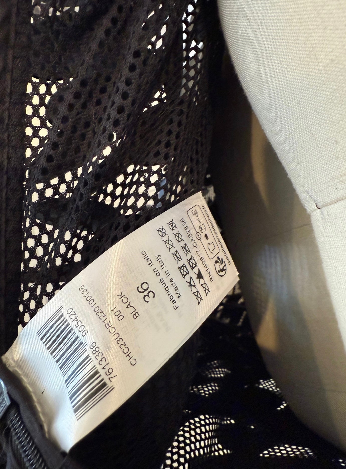 Chloé SS2008 Black Leather Paillette Maxi Evening Gown FR 36 (US 4)