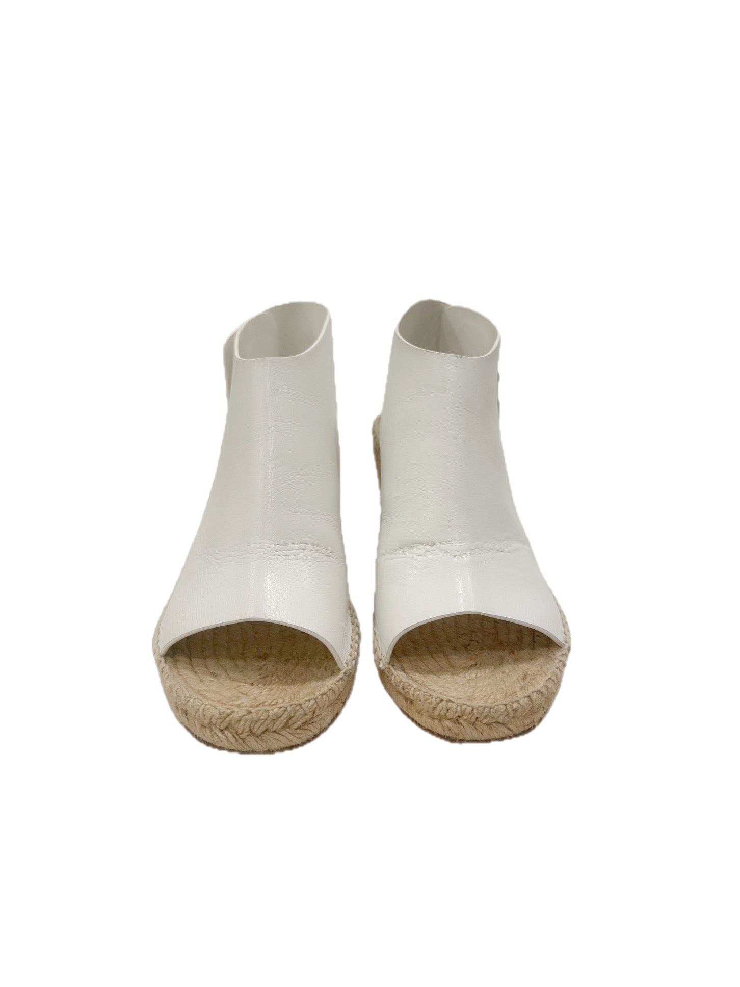 CÉLINE White Leather Espadrille Wedges SS16/SS17 (Phoebe Philo Era) Size 38