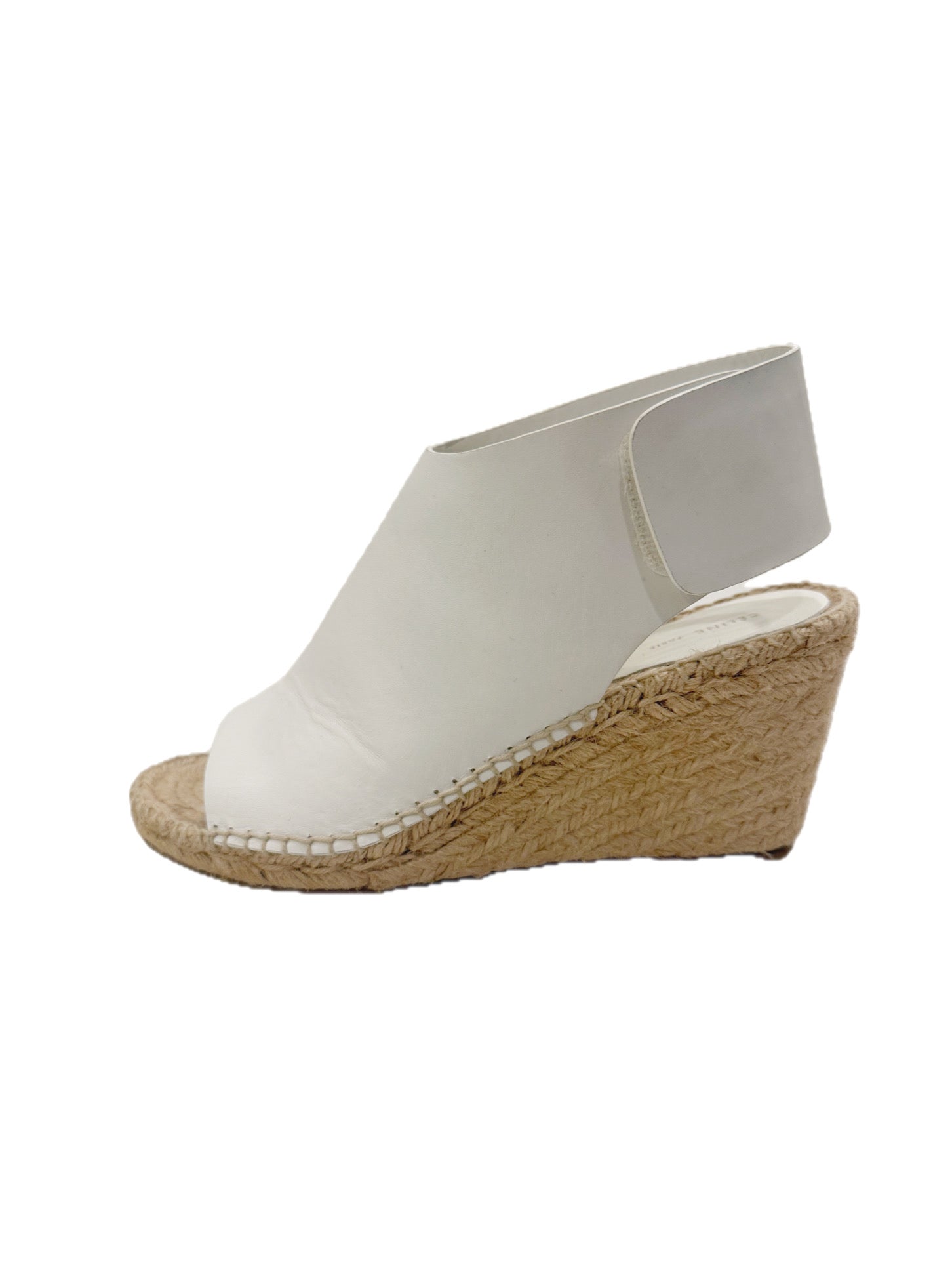CÉLINE White Leather Espadrille Wedges SS16/SS17 (Phoebe Philo Era) Size 38