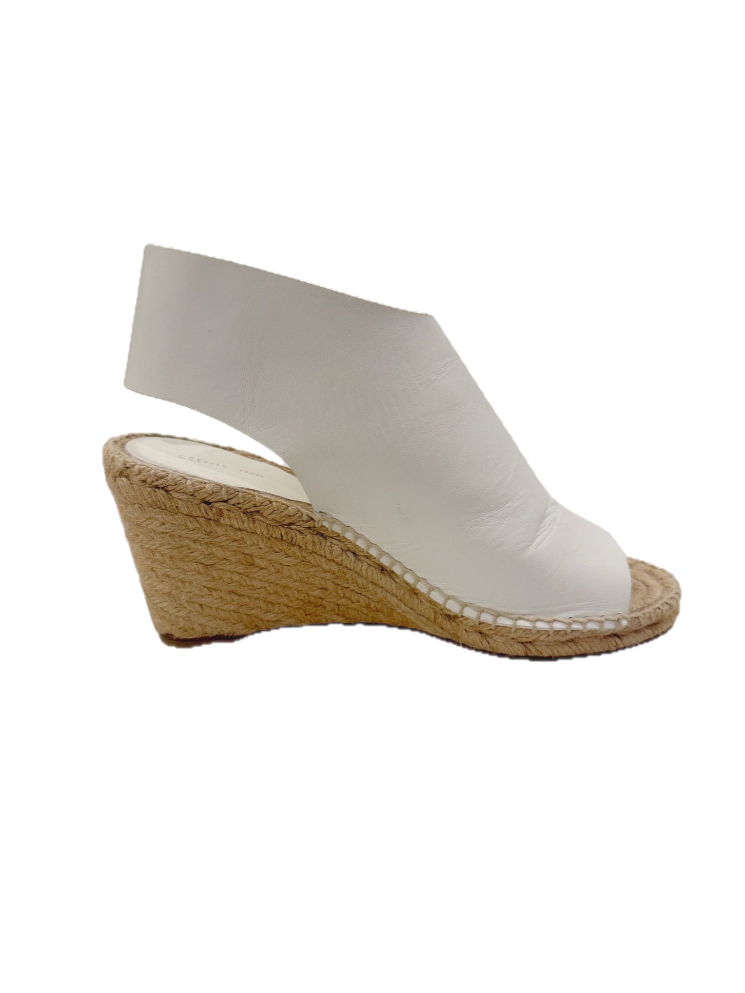 CÉLINE White Leather Espadrille Wedges SS16/SS17 (Phoebe Philo Era) Size 38