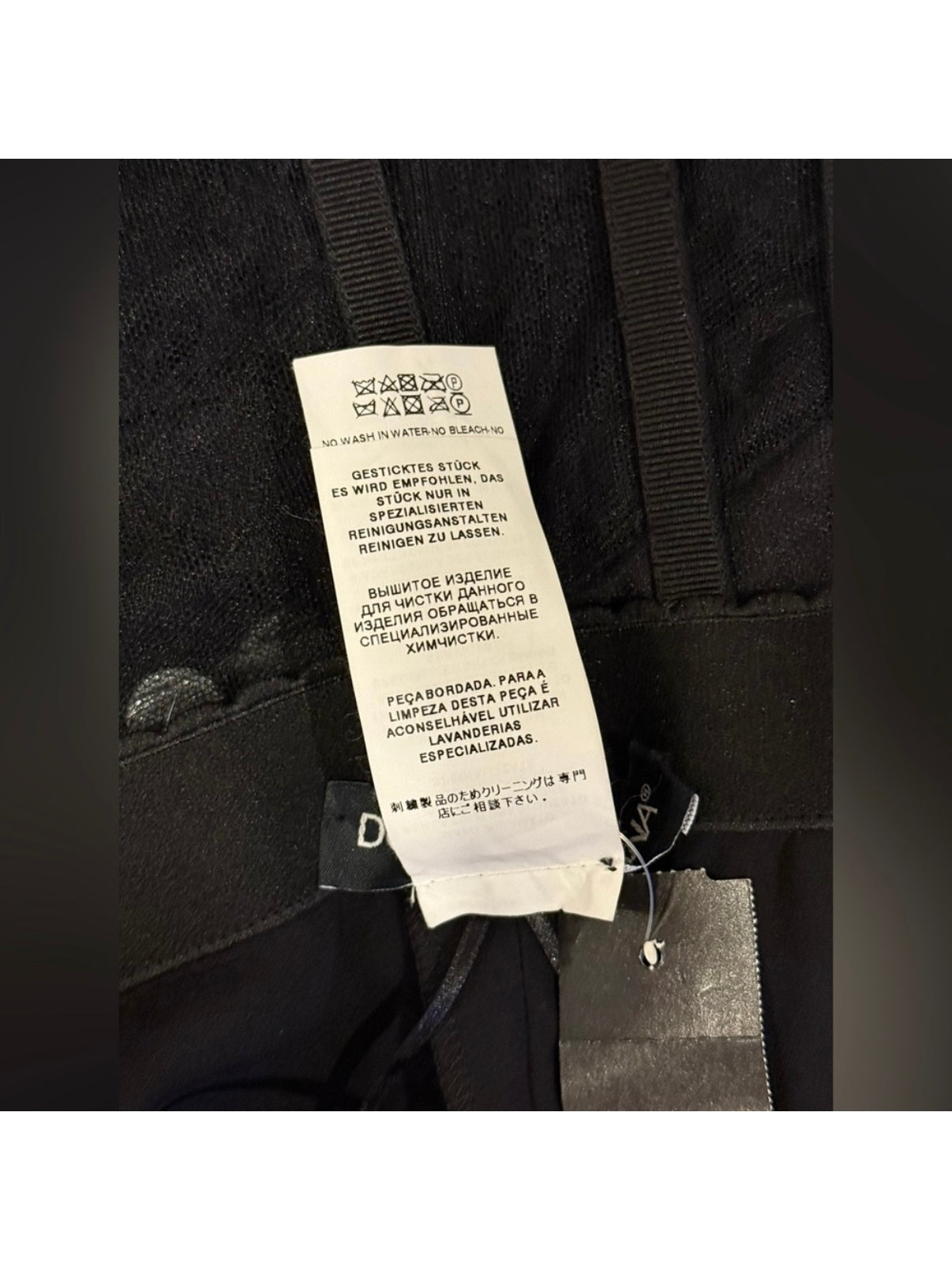 Dolce & Gabbana FW 2010 Runway Black Embroidered Evening Gown w/ Crystal Trim IT 38