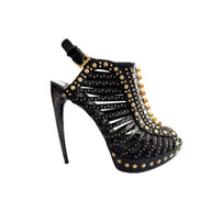 Alexander McQueen SS12 “Maxima” Studded Cage Platform Sandals Size 39